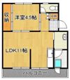 ビレッジハウス若松1号棟の間取り画像
