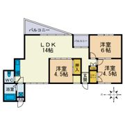 本厚木エグゼクティブマンションの間取り画像