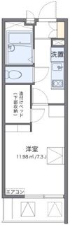 レオパレスワッフルの間取り画像