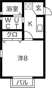 コートヤード伊勝の間取り画像