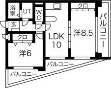 サンメゾン植田の間取り画像