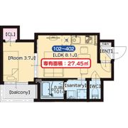 F SEAM 春日出北の間取り画像
