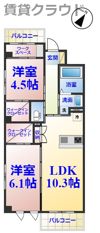 ヌヴェルセゾンの間取り画像