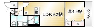 ウェルスクエア千本下長者の間取り画像