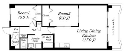 ビバリーマンションVの間取り画像