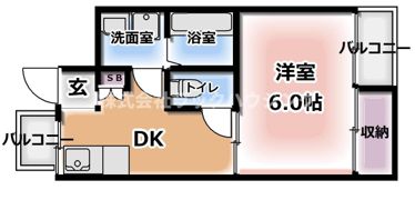ドムス門真の間取り画像