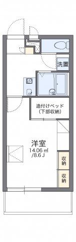 レオパレススリーアローズの間取り画像