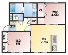Eフラットの間取り画像