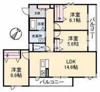 シャーメゾン宇多津 A棟の間取り画像