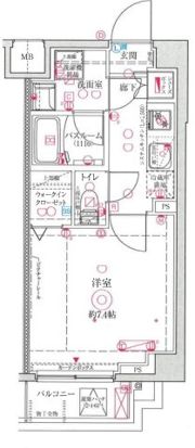 クレヴィスタ武蔵中原Ⅱの間取り画像
