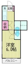 杉田ハイツ西大井の間取り画像