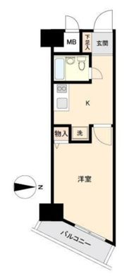 ウエストプラザ花京院の間取り画像