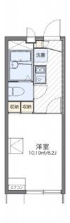 レオパレスエメラルドグリーンの間取り画像