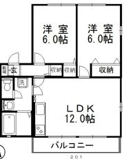 ハートフルユーナⅡの間取り画像
