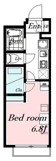 レオパレスNANPEIの間取り画像