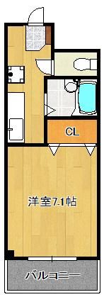 クィーンズ渡辺の間取り画像