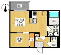 REGALEST 門田屋敷Ⅱの間取り画像