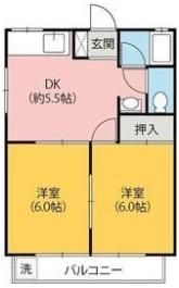 フラッツプラザ境の間取り画像
