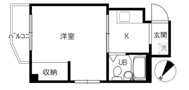 ジュネス天神の間取り画像