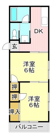 コーポ中村の間取り画像