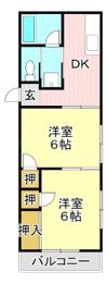 コーポ中村の間取り画像