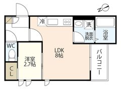 Regalest N.P 中広の間取り画像