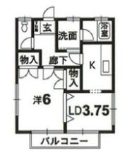 ハイツもみの木の間取り画像