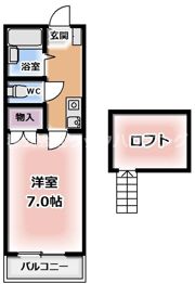 レオパレスさんわ大和田第5の間取り画像