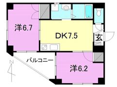 クレストコートの間取り画像