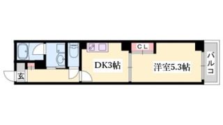 古湊第2リーフビルの間取り画像