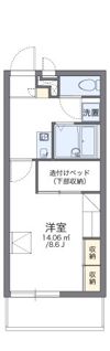 レオパレス麦の穂の間取り画像