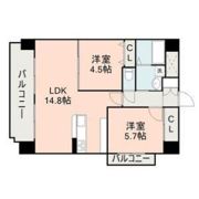 エルフィナ八王寺 B棟の間取り画像