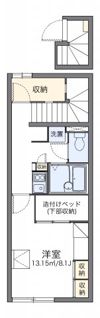 レオパレスウィンクルAの間取り画像
