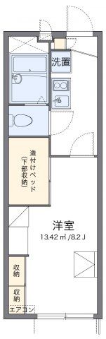 レオパレス大谷静岡大学前Ⅱの間取り画像