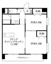 ミモザヒルズ錦町の間取り画像