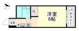 六甲フラッツの間取り画像