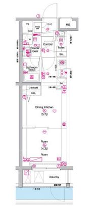 PREMIUM CUBE 中野富士見町の間取り画像