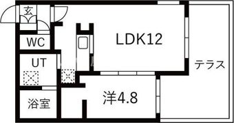URBAN FLATS千歳(アーバンフラッツチトセ)の間取り画像