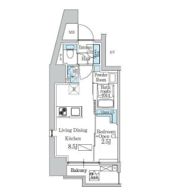 デュオフラッツ品川戸越の間取り画像