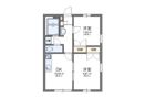 レオパレス中台の間取り画像