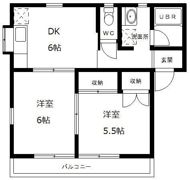 クローバーBの間取り画像