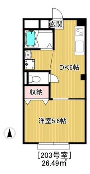 ジュネス立野の間取り画像