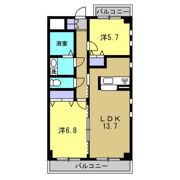 レインボウ御洲浜の間取り画像