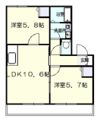 メゾンES Aの間取り画像