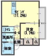KANKITSU－K（カンキツーケイ）の間取り画像