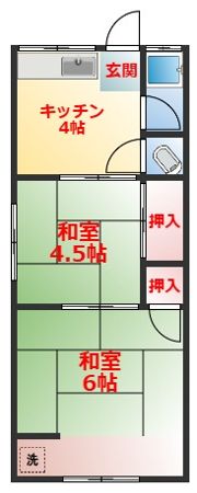 東村アパートの間取り画像