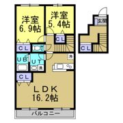 ピーヌスⅠの間取り画像