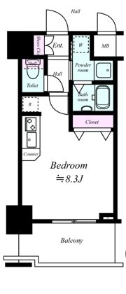 エスリード弁天町南の間取り画像
