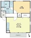 フォブール鶴見Bの間取り画像