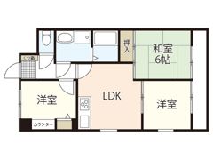 ライオンズマンション舟入中町の間取り画像